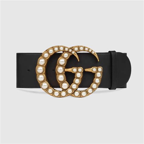 gucci pearl belt white|gucci belt with g buckle.